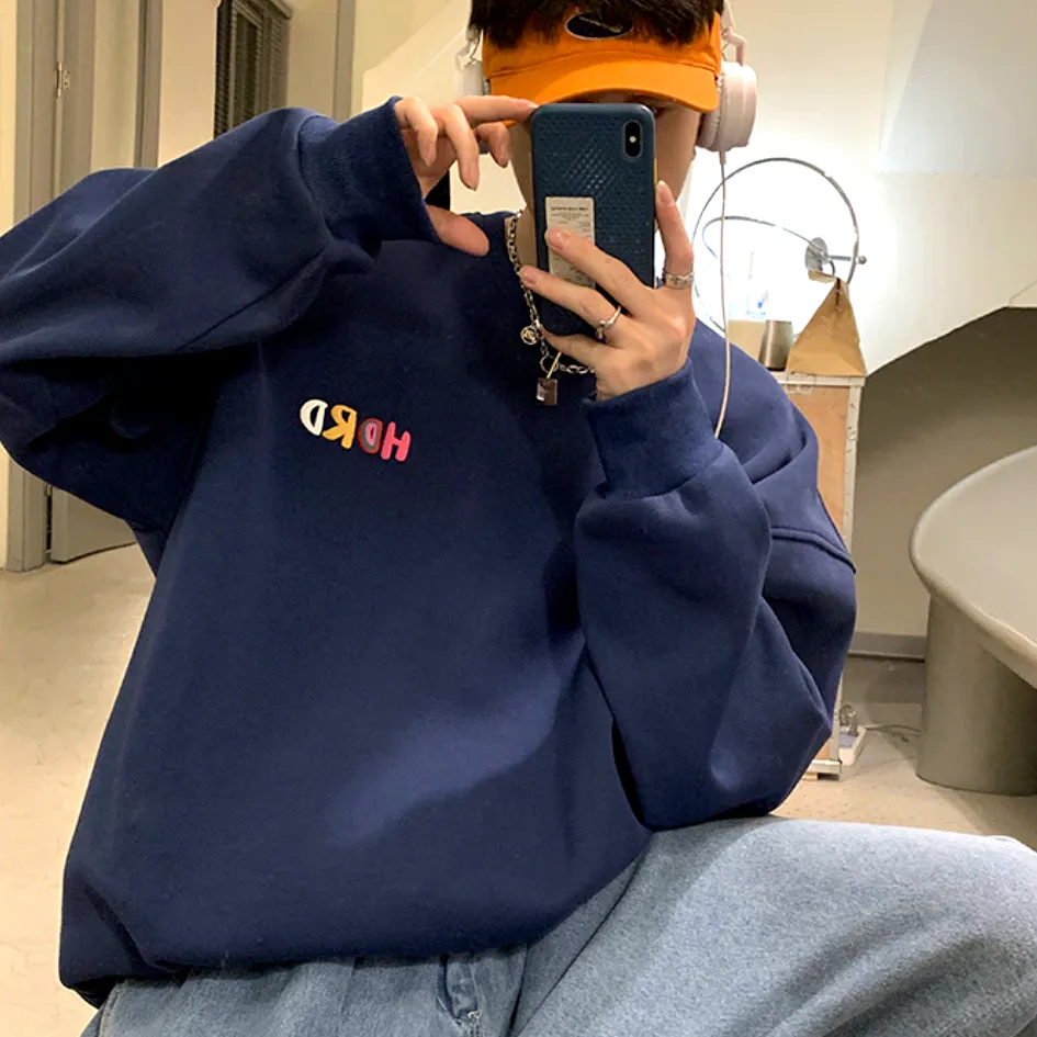 "HDRD" Sweat-shirt Hoodie imprimé coloré Noir - URB1™