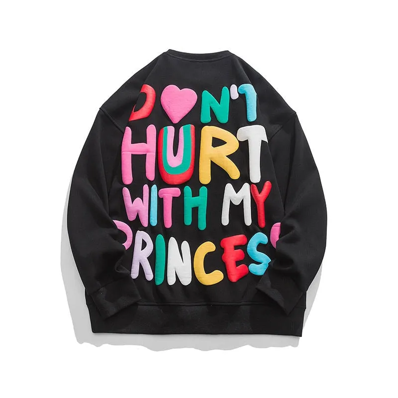 "HDRD" Sweat-shirt Hoodie imprimé coloré Noir - URB1™
