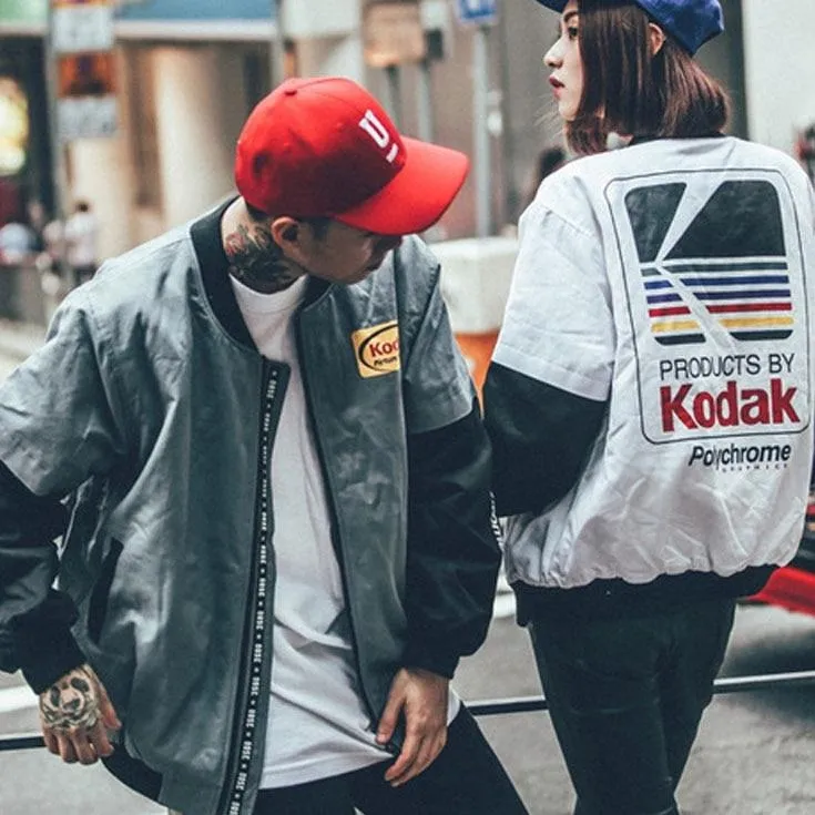 "KODAK" Veste Bombers Blanc - URB1™