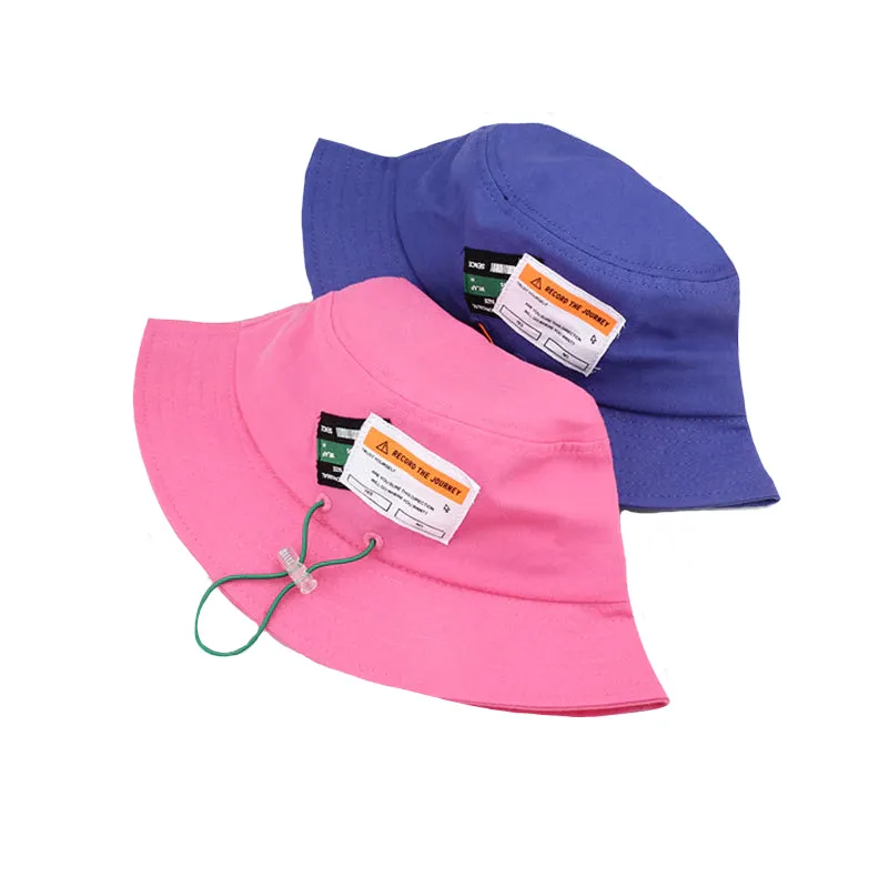 "RECORD" Chapeau Bob Noir Brodé Streetwear - URB1™