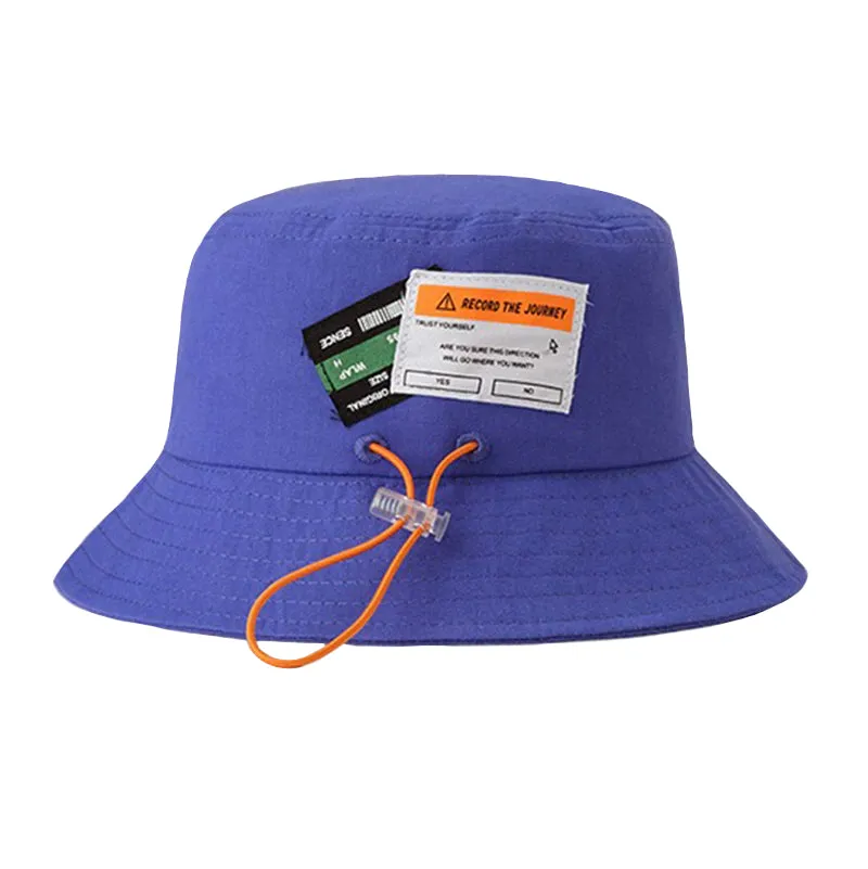 "RECORD" Chapeau Bob Noir Brodé Streetwear - URB1™
