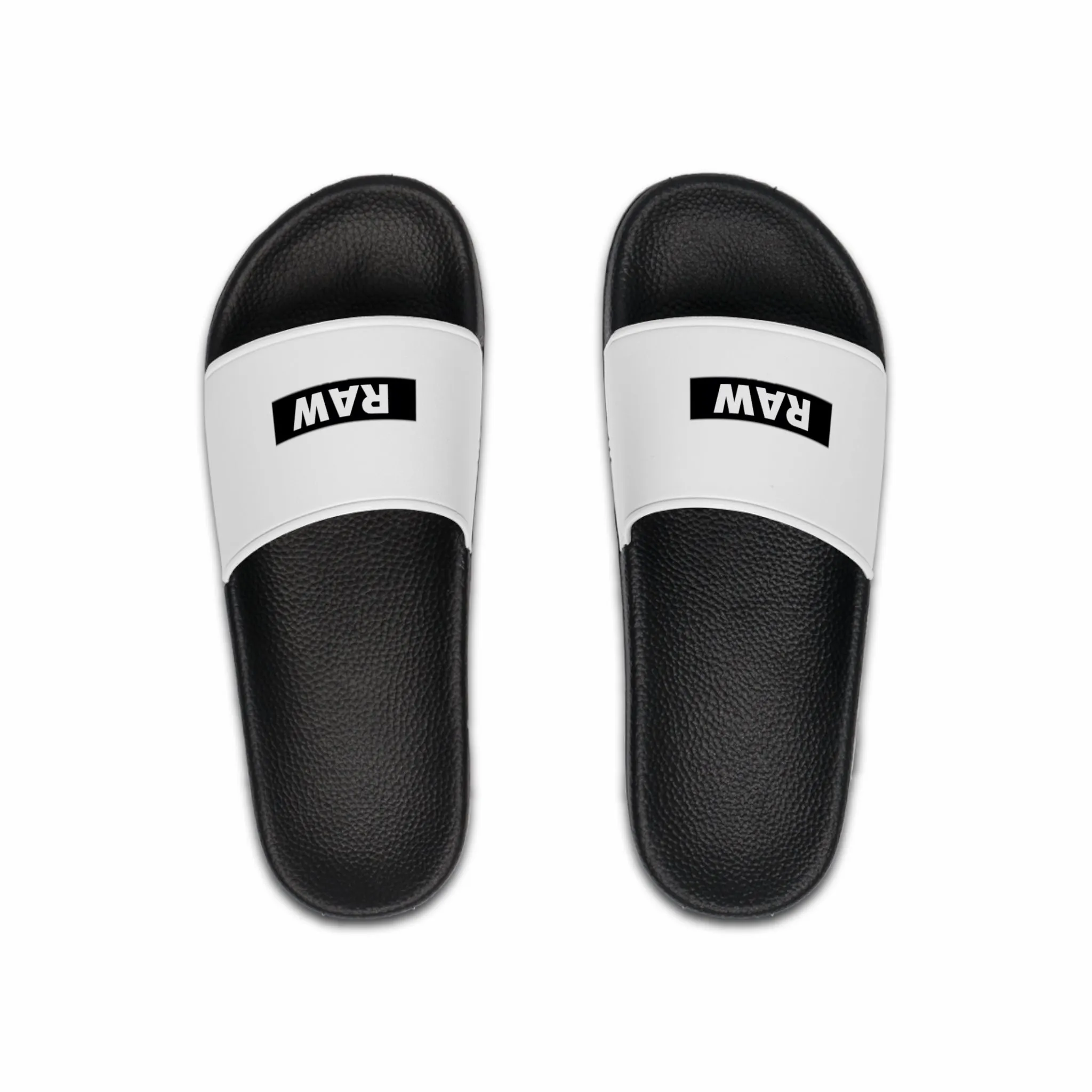 Raw Sushi "RAW STAMP" Slide Sandals white
