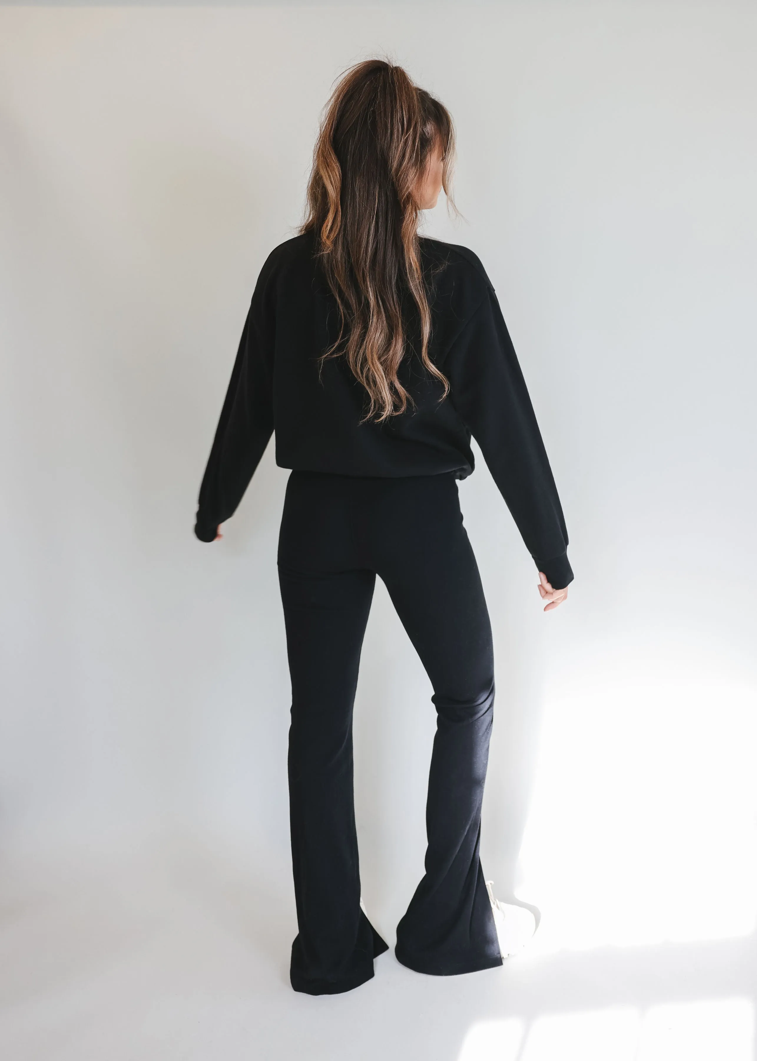 Ribbed Split Leggings