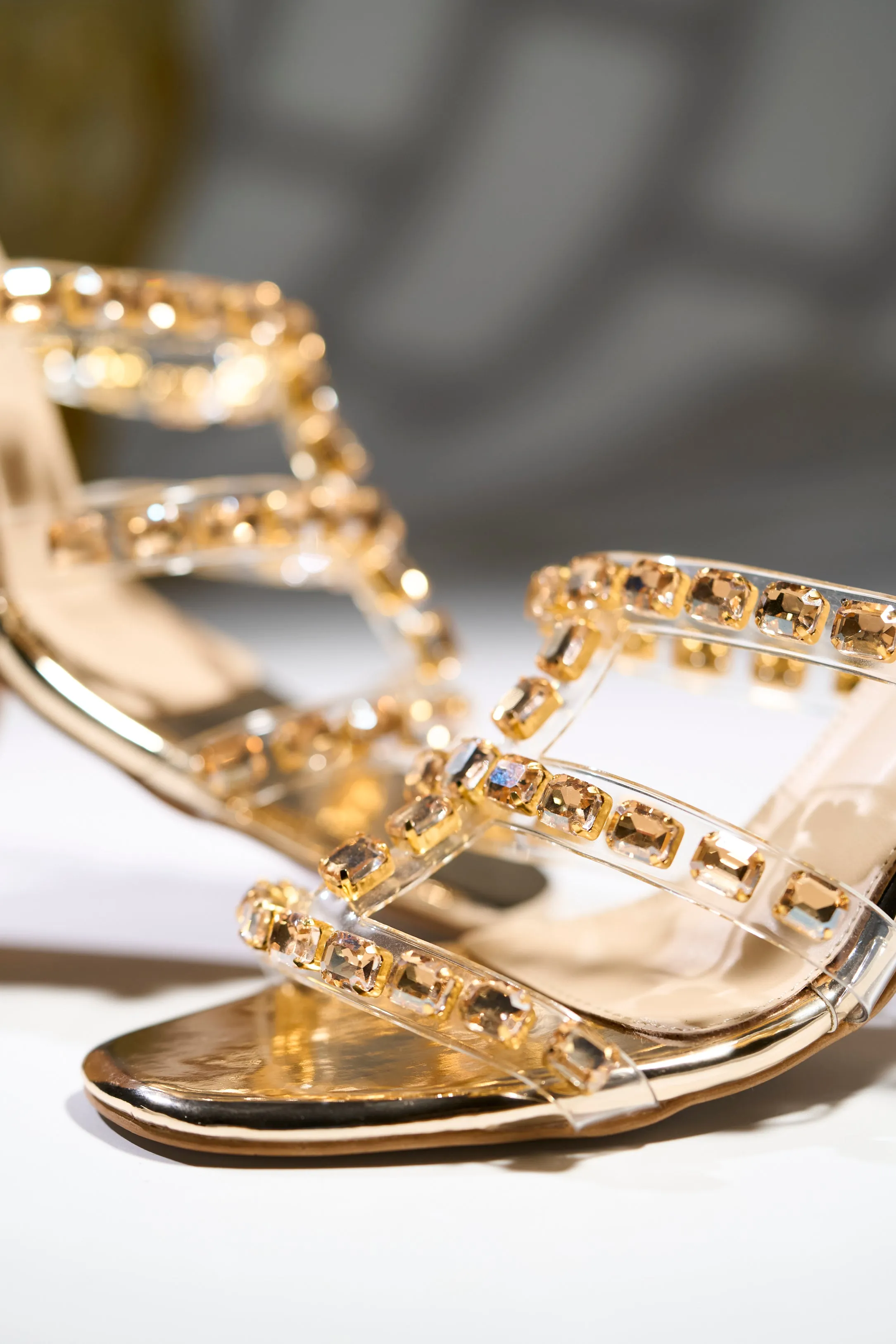 Rihanna Gold Heels