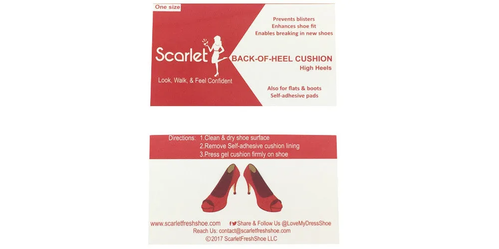 Scarlet Blister Blocker Shoe Cushions: A must have Cushions to break in New Shoes, Prevent Blisters, & Enhance Shoe Fit