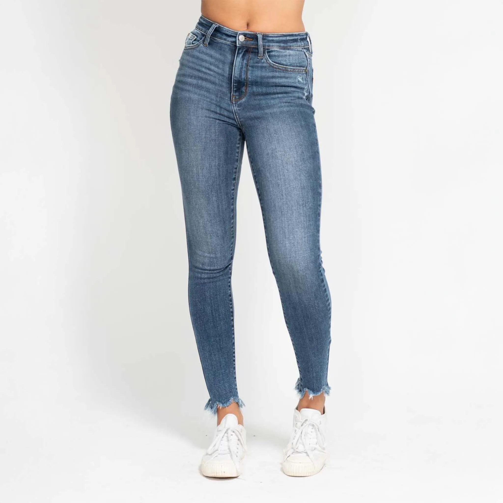 Shark Bite Skinny Jeans