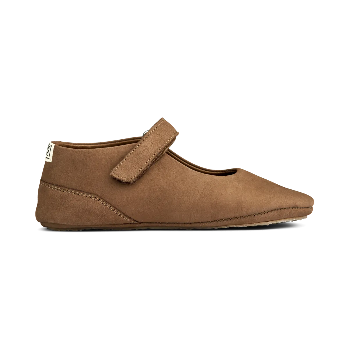 Simone Nubuck Leather Mary-Jane Baby Shoes (Pecan)