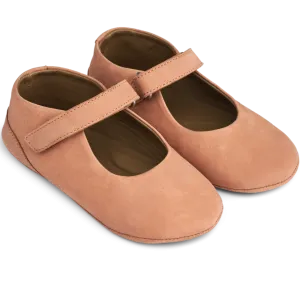 Simone Nubuck Leather Mary-Jane Baby Shoes (Tuscany Rose)