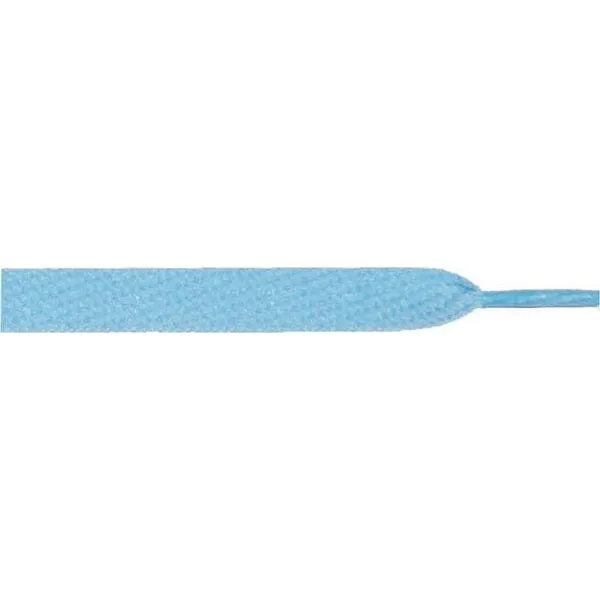 Skateboard Flat 1/2" - Light Blue (12 Pair Pack) Shoelaces