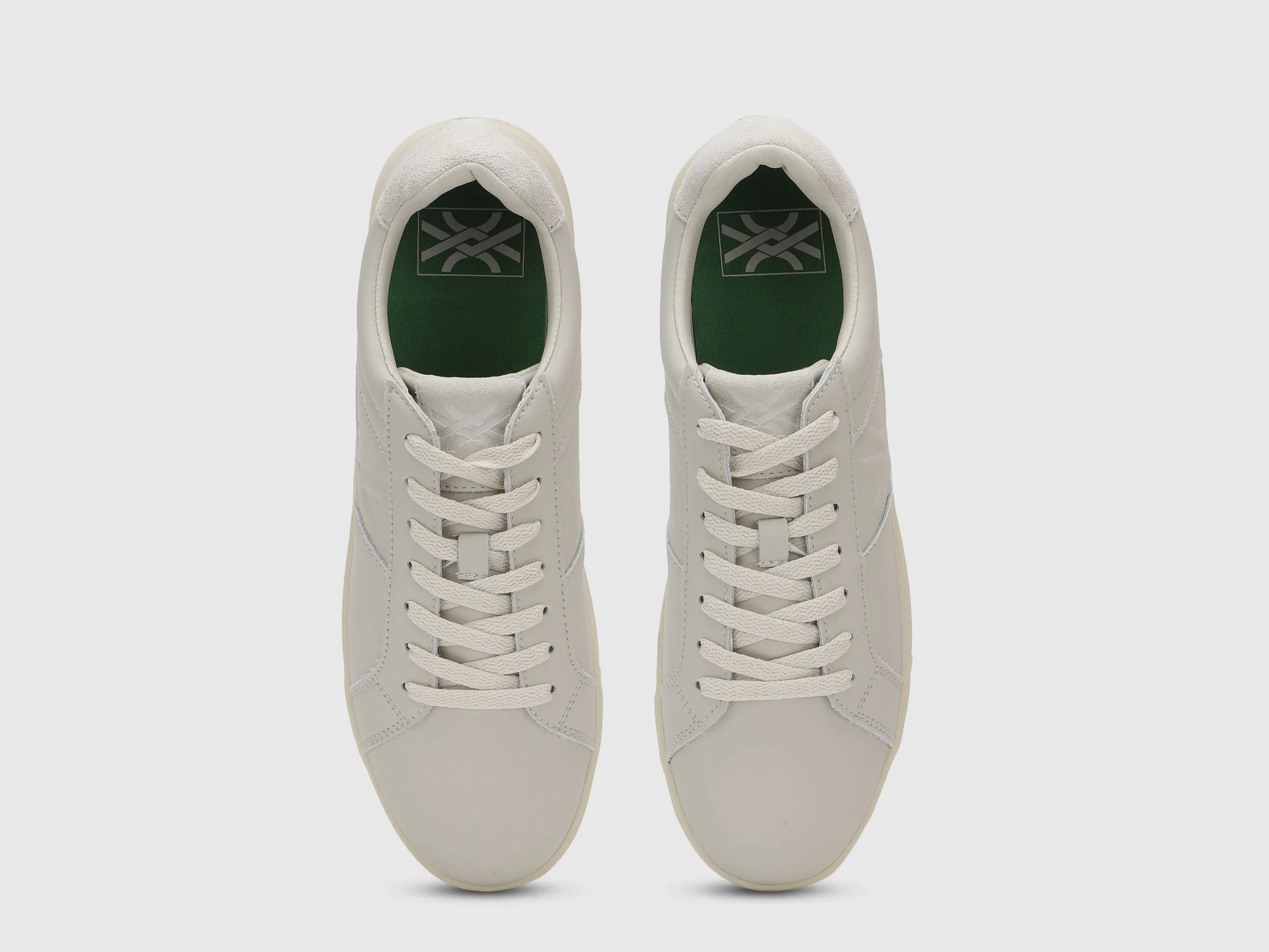 Solid Pattern Lace-Up Sneakers