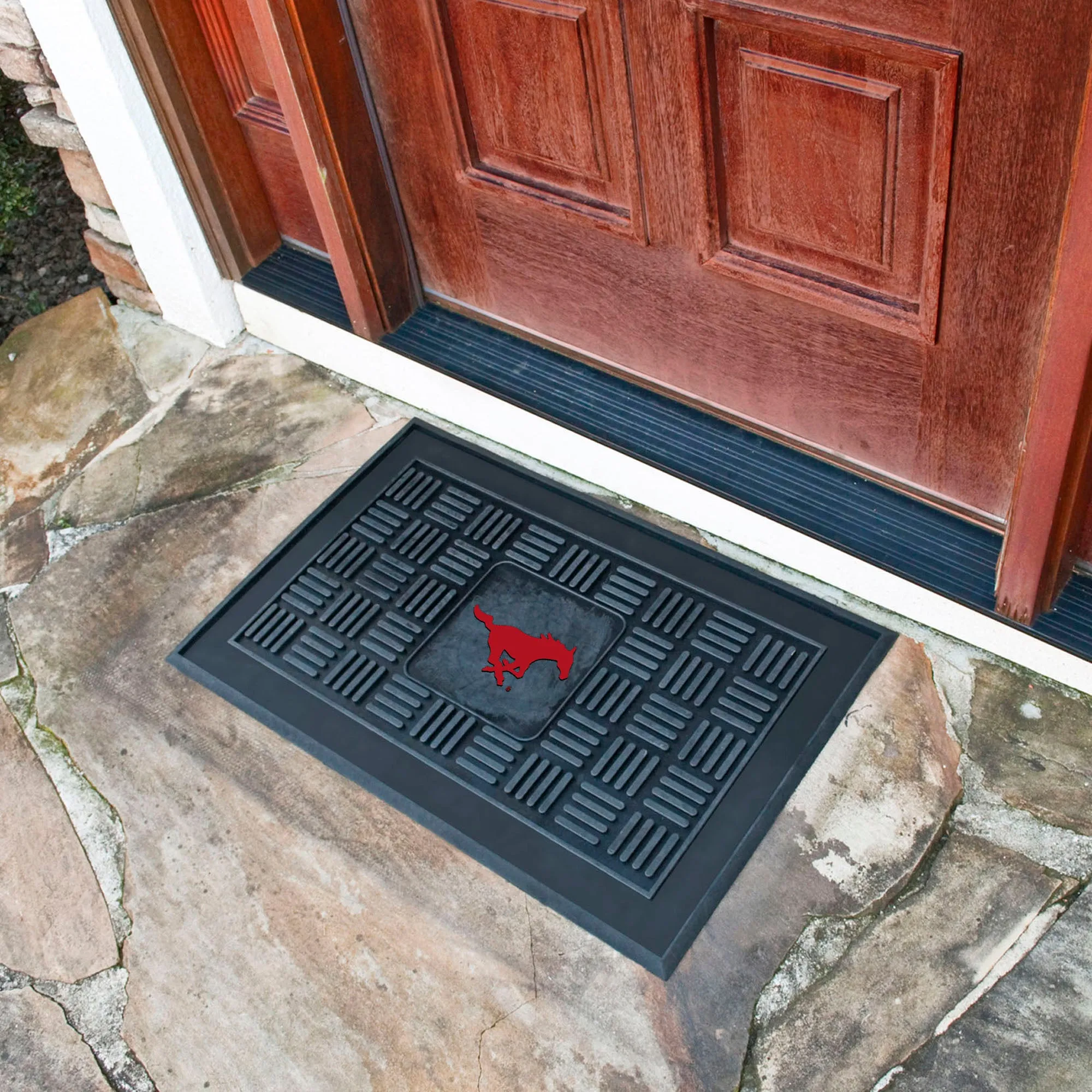 Southern Methodist University Medallion Door Mat