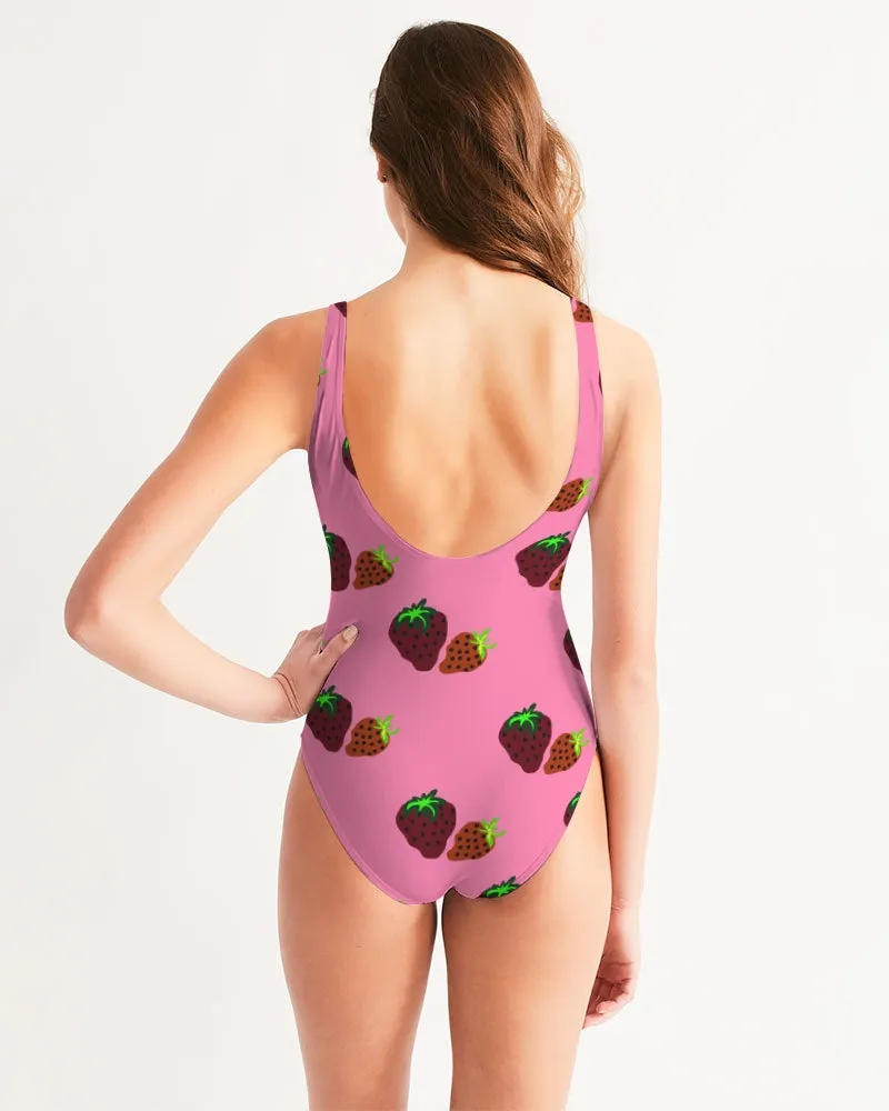 Strawberry Season Feminine One-Piece Swimsuit
