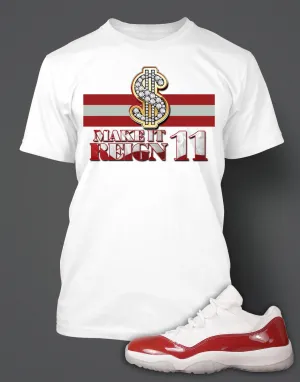 T Shirt To Match Retro Air Jordan 11 Cherry Shoe