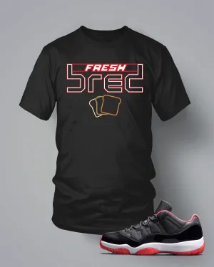 T Shirt To Match Retro Air Jordan 11 Low Bred Shoe