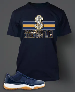 T Shirt To Match Retro Air Jordan 11 Shoe Gum Tee