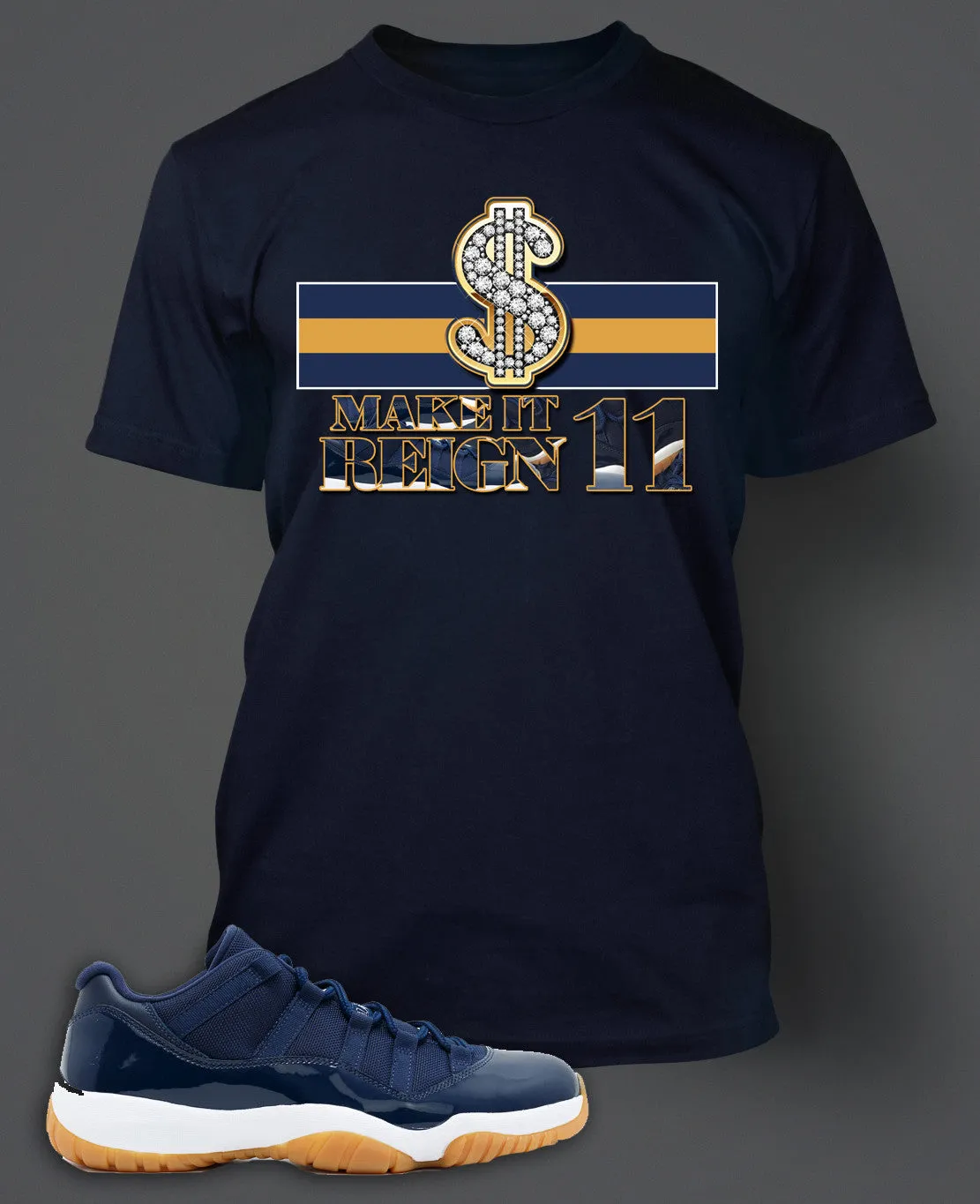 T Shirt To Match Retro Air Jordan 11 Shoe Gum Tee