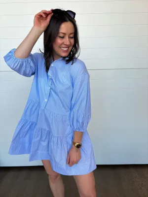 The Val Tiered Skirt Shirtdress