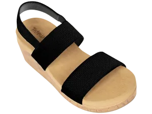 Tidewater Sandals & Flip Flops - Yadkin Black Wedges