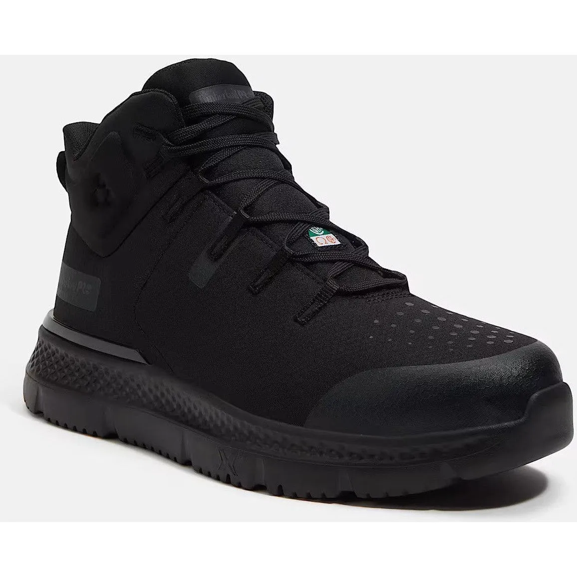 Timberland Pro Men's Intercept Mid CSA Steel Toe Sneaker Work Shoe- Black- TB0A67SFEL0