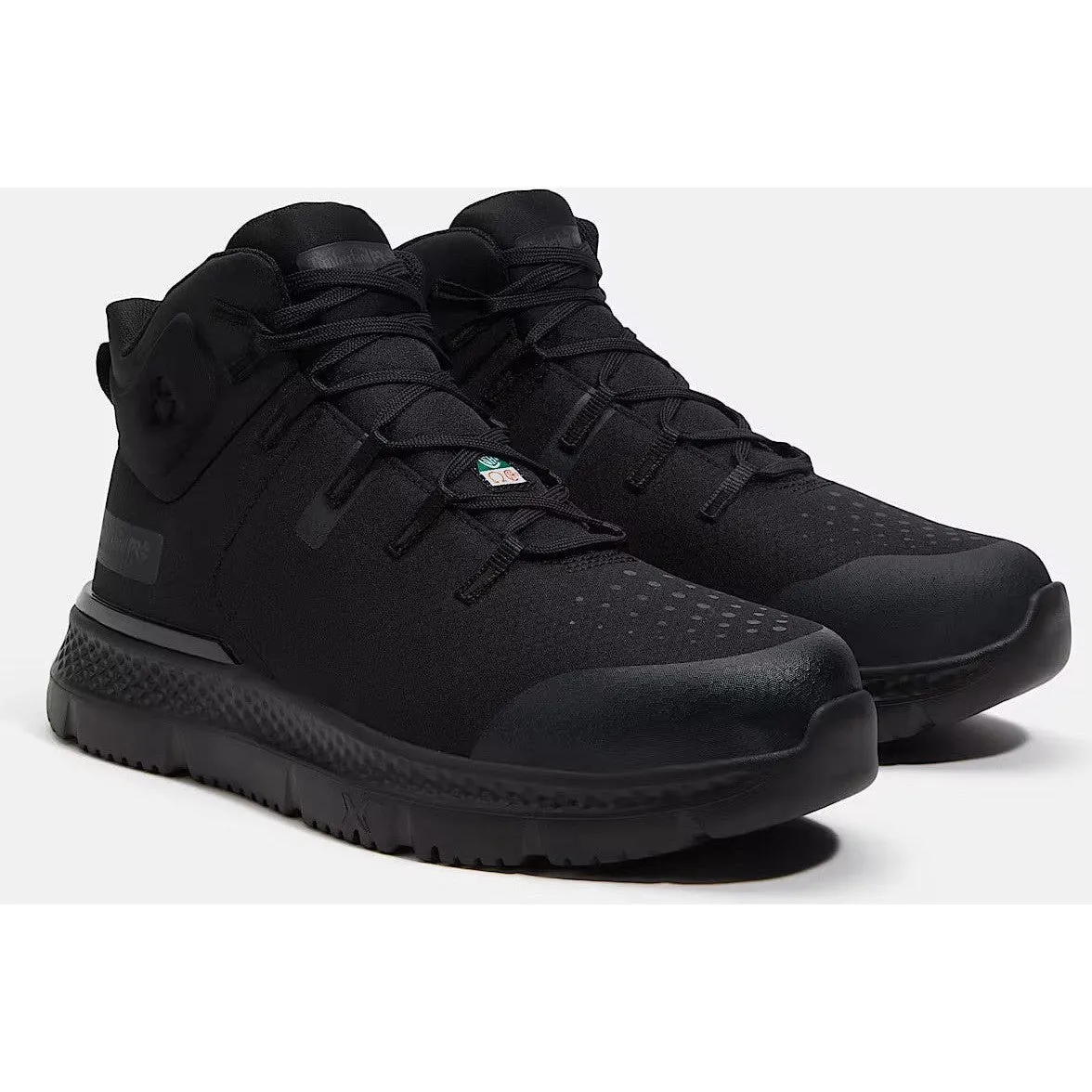 Timberland Pro Men's Intercept Mid CSA Steel Toe Sneaker Work Shoe- Black- TB0A67SFEL0