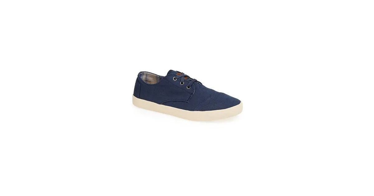 TOMS Mens Navy Paseo Lace Up Casual Shoes Size 11