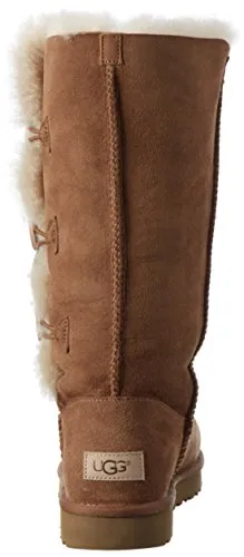 UGG Women's Bailey Button Triplet II Winter Boot, Chestnut, 7 B US