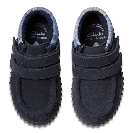UK 9 Torhill Navy Camo Suede