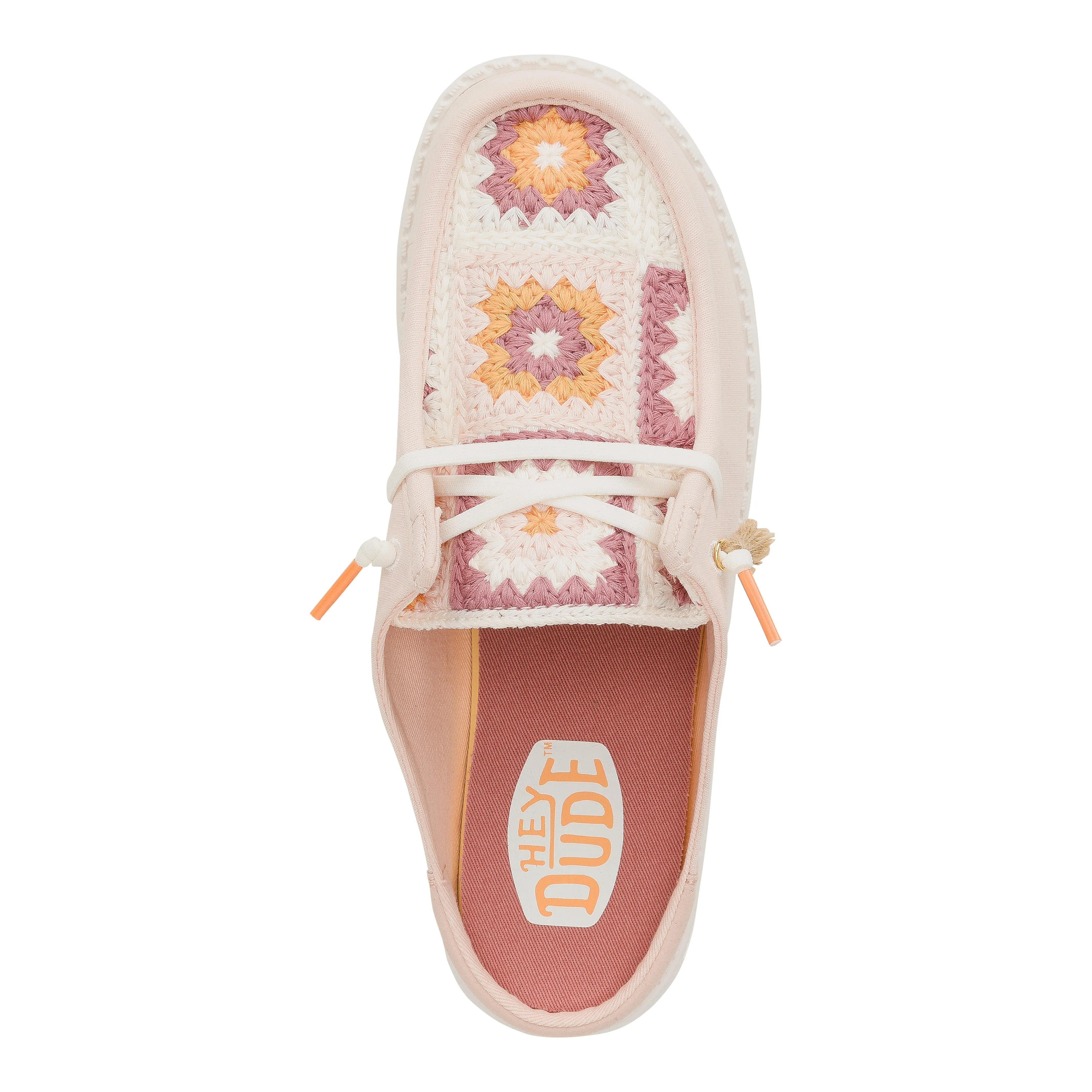 Wendy Slip Cottage Crochet - Pale Pink/Multi