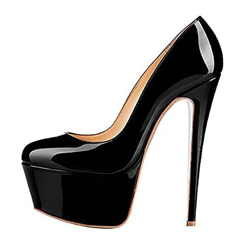 Women's Round Toe Platform High Heels