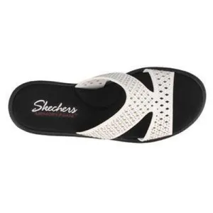 Women's Skechers, Rumbler Wave Ibiza Summer Wedge Sandals 31778-WHT