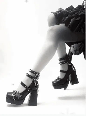 Y2K LOLITA HIGH HEELS KF83763