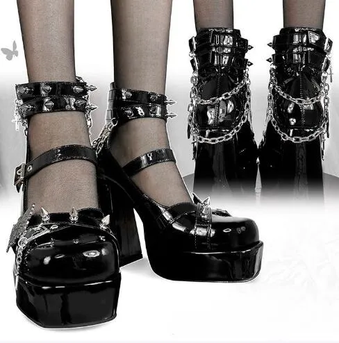 Y2K LOLITA HIGH HEELS KF83763