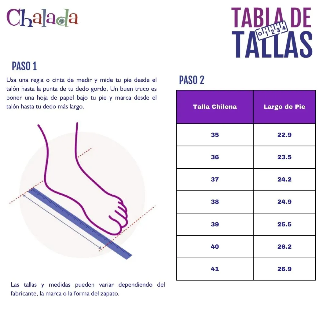 Zapato Chalada Mujer Plataform27 Negro Casual